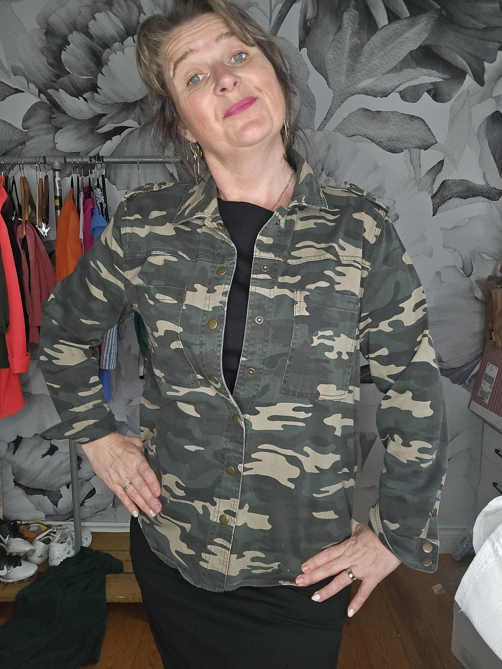 🗼Camo Utility Jacket - Olive Green